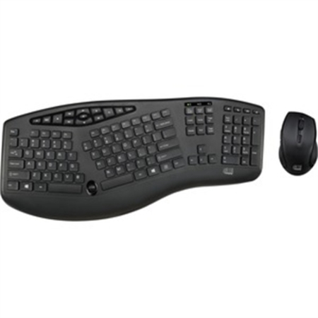 ADESSO Wireless Ergo Keyboard Mouse WKB-1600CB